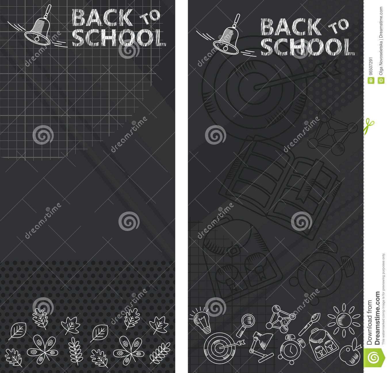 Black School Banners Stock Vector. Illustration Of Eraser Regarding Classroom Banner Template