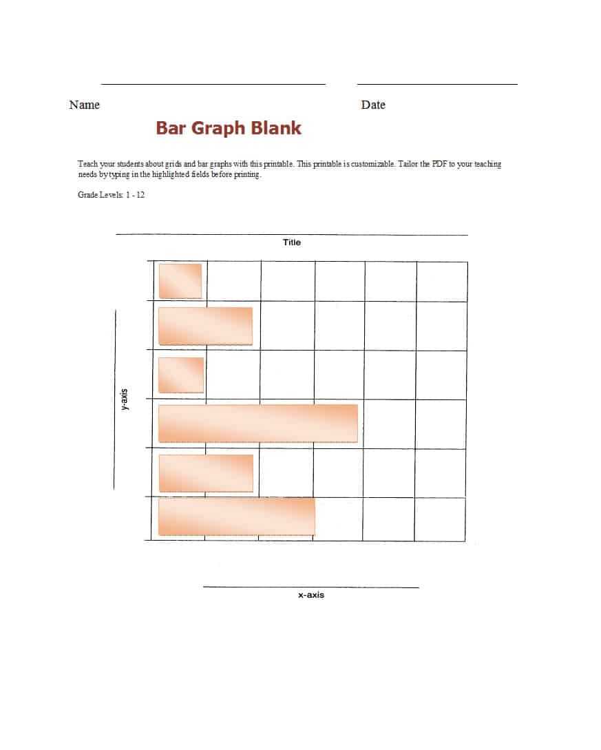 Blank Bar Graph Template – Calep.midnightpig.co Regarding Blank Picture Graph Template