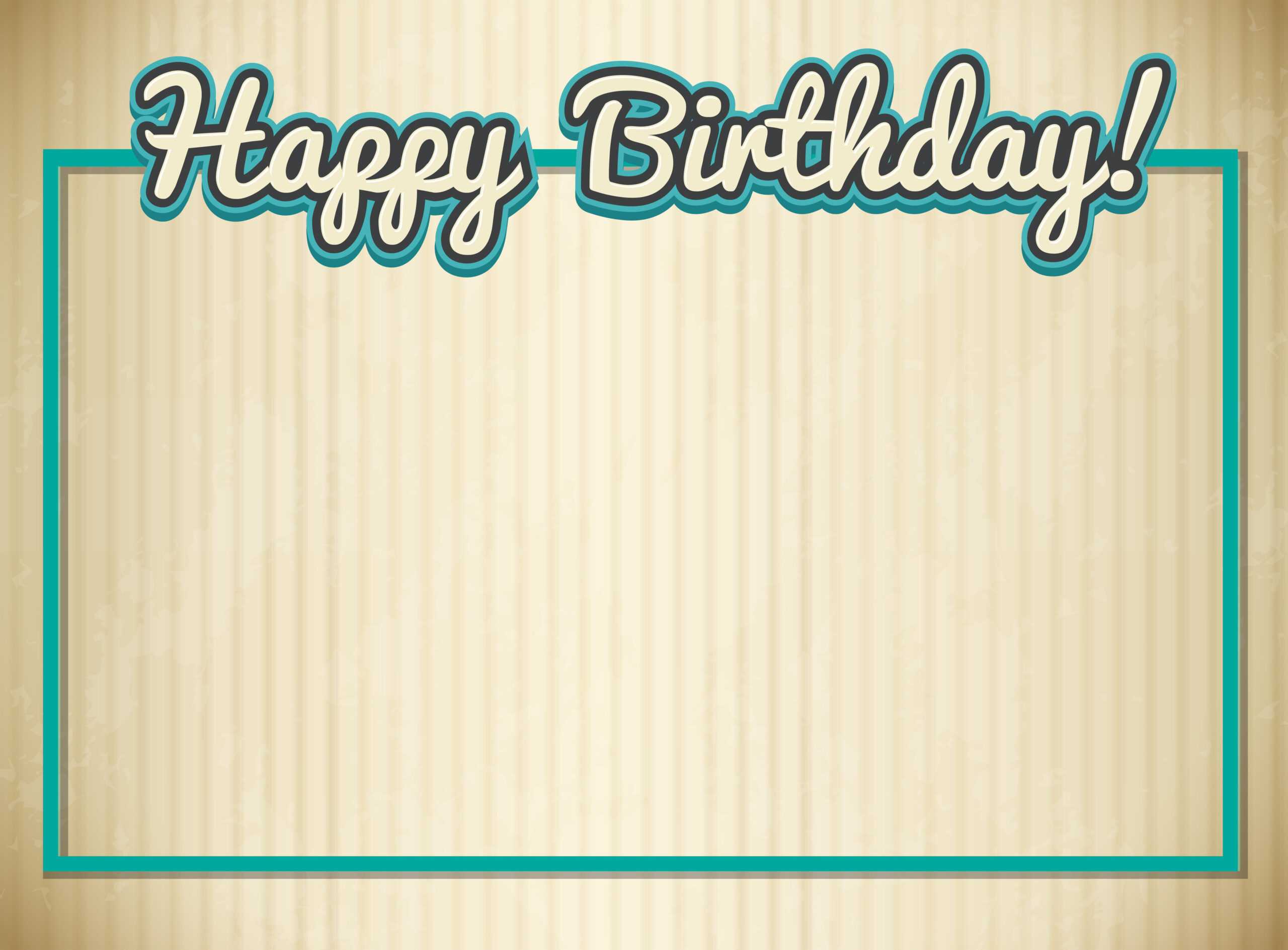Blank Birthday Card Template – Download Free Vectors With Blank Magic Card Template