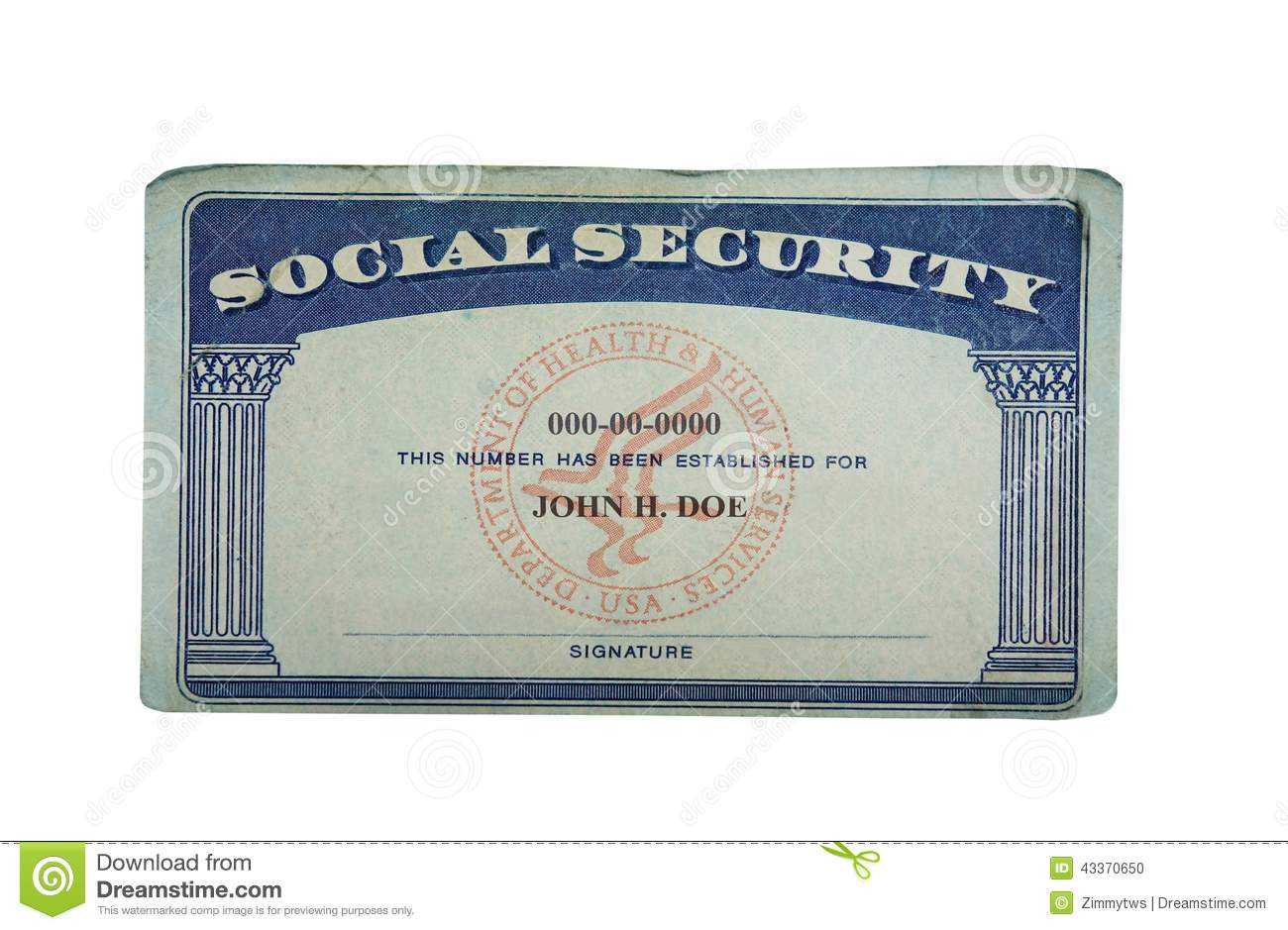 Blank Card Stock Photo. Image Of Financial, Card, Social Pertaining To Blank Social Security Card Template