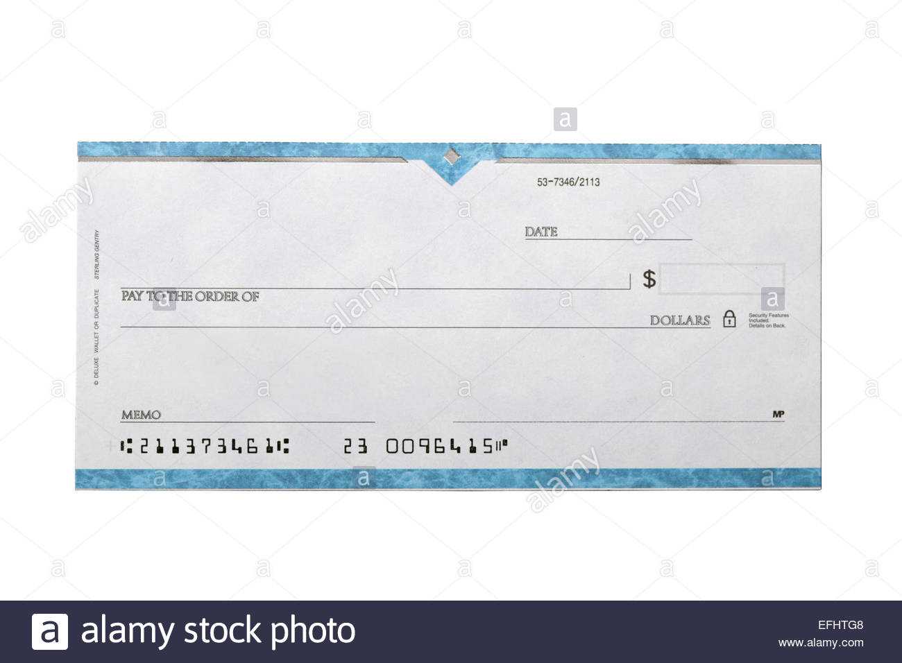 Blank Cheque Stock Photos & Blank Cheque Stock Images – Alamy Intended For Blank Cheque Template Uk