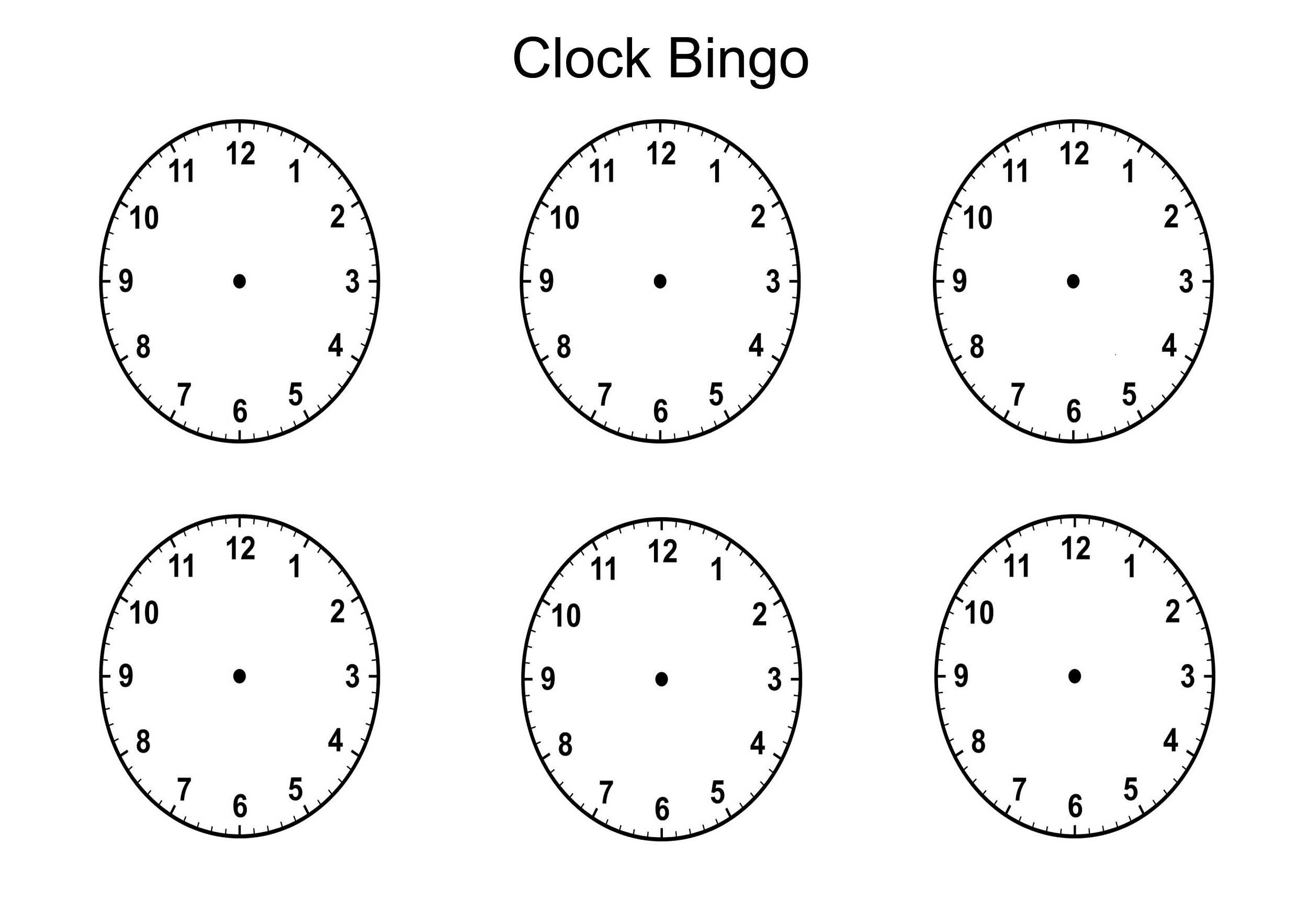 Blank Clock Template – Dalep.midnightpig.co Regarding Blank Face Template Preschool