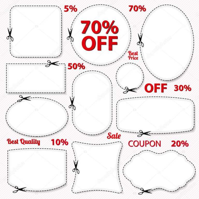 Blank Coupon Printable | Set: Sale Coupon, Labels (Banner within Blank ...