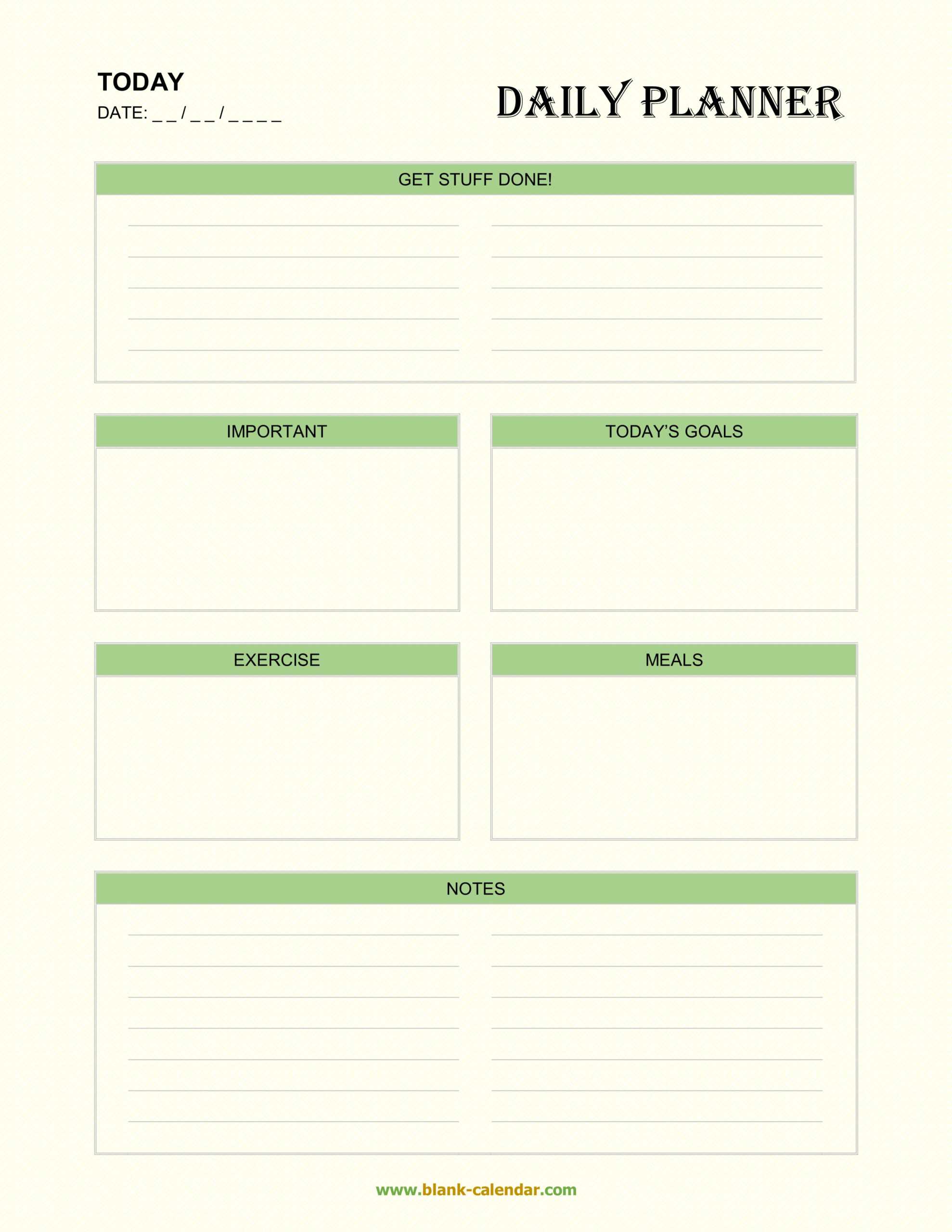 Blank Daily Schedule Pdf – Calep.midnightpig.co Within Printable Blank Daily Schedule Template