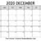 Blank December 2020 Calendar Printable – Calep.midnightpig.co With Full Page Blank Calendar Template