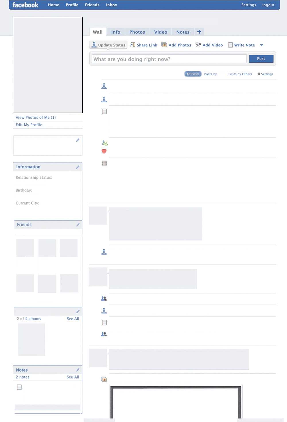 Blank Facebook Template – Dalep.midnightpig.co In Blank Twitter Profile Template