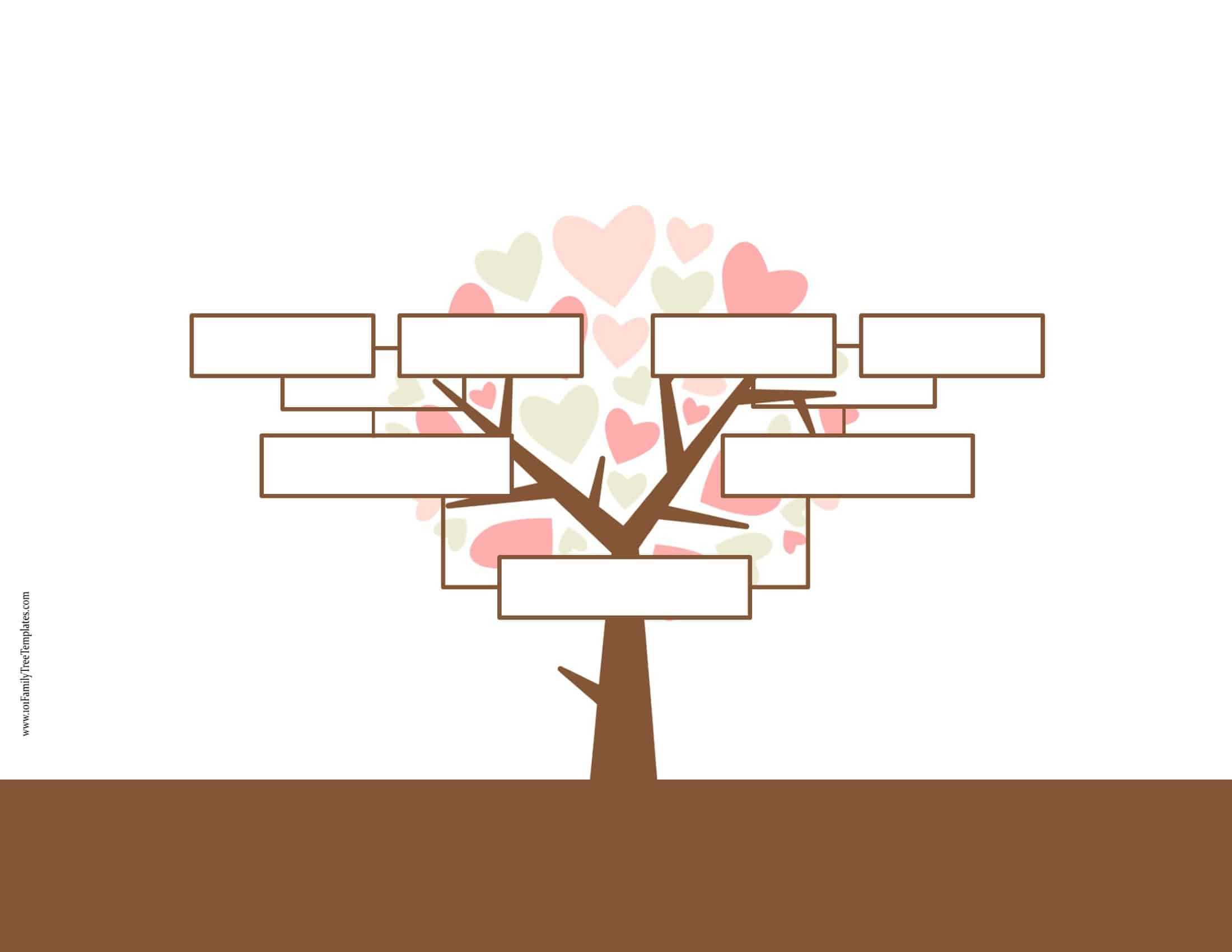 Blank Family Tree Template | Free Instant Download In Blank Family Tree Template 3 Generations