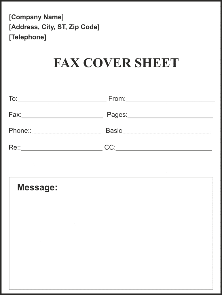 Blank Fax Template – Calep.midnightpig.co With Fax Template Word 2010