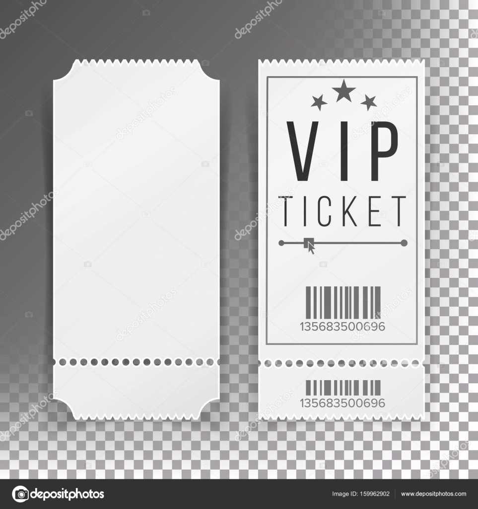 Blank Football Ticket Template | Ticket Template Set Vector Throughout Blank Train Ticket Template