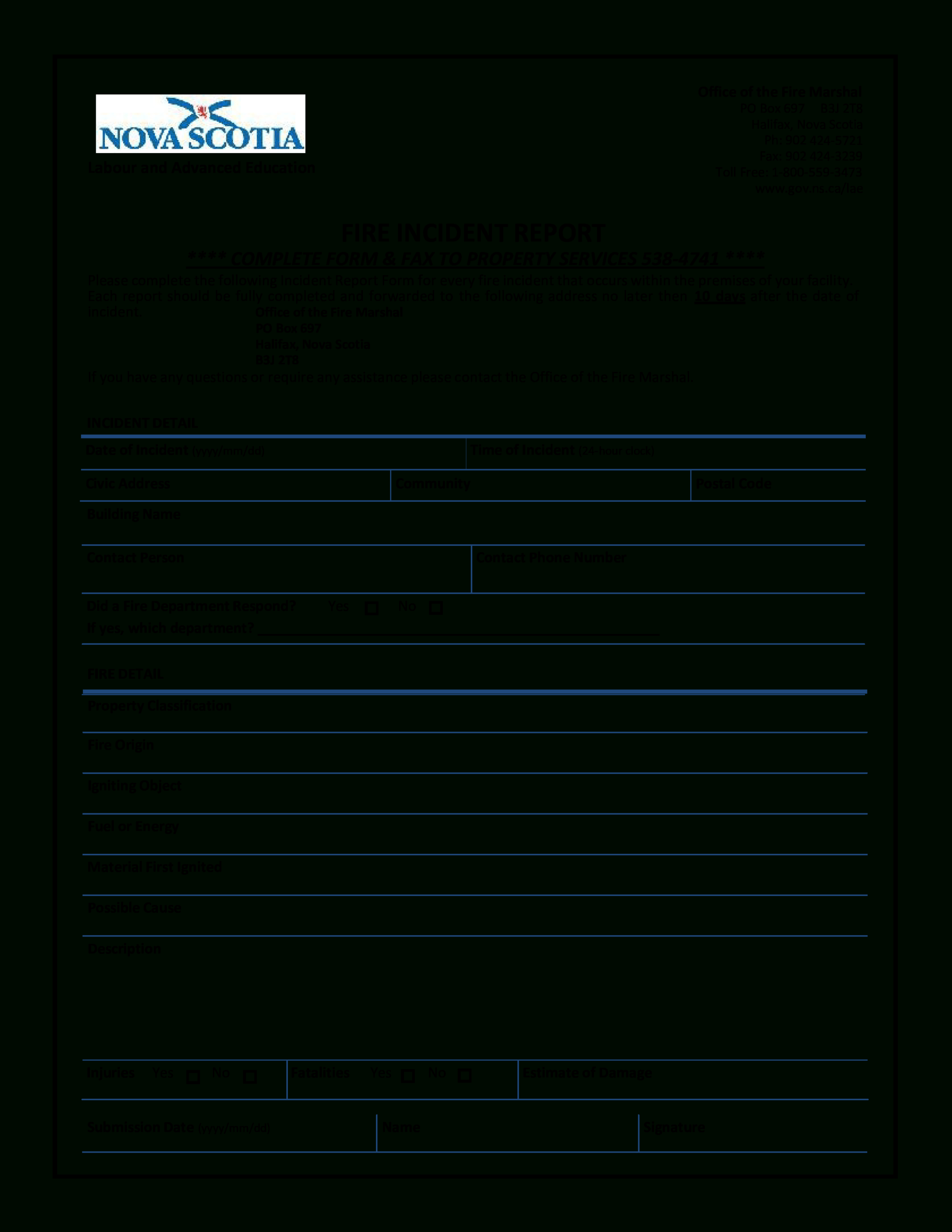 Blank Incident Report Form Template – Calep.midnightpig.co Throughout Itil Incident Report Form Template