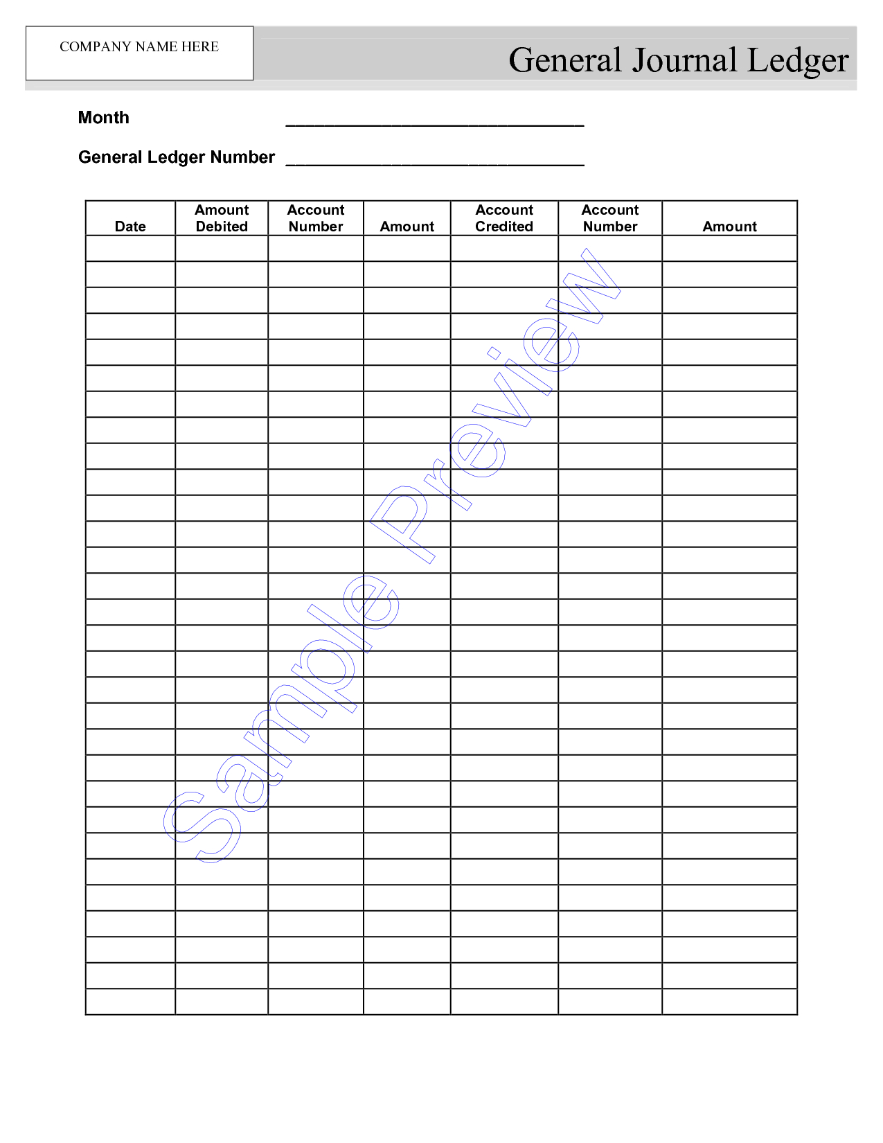 Blank Ledger Worksheet | Printable Worksheets And Activities Regarding Blank Ledger Template