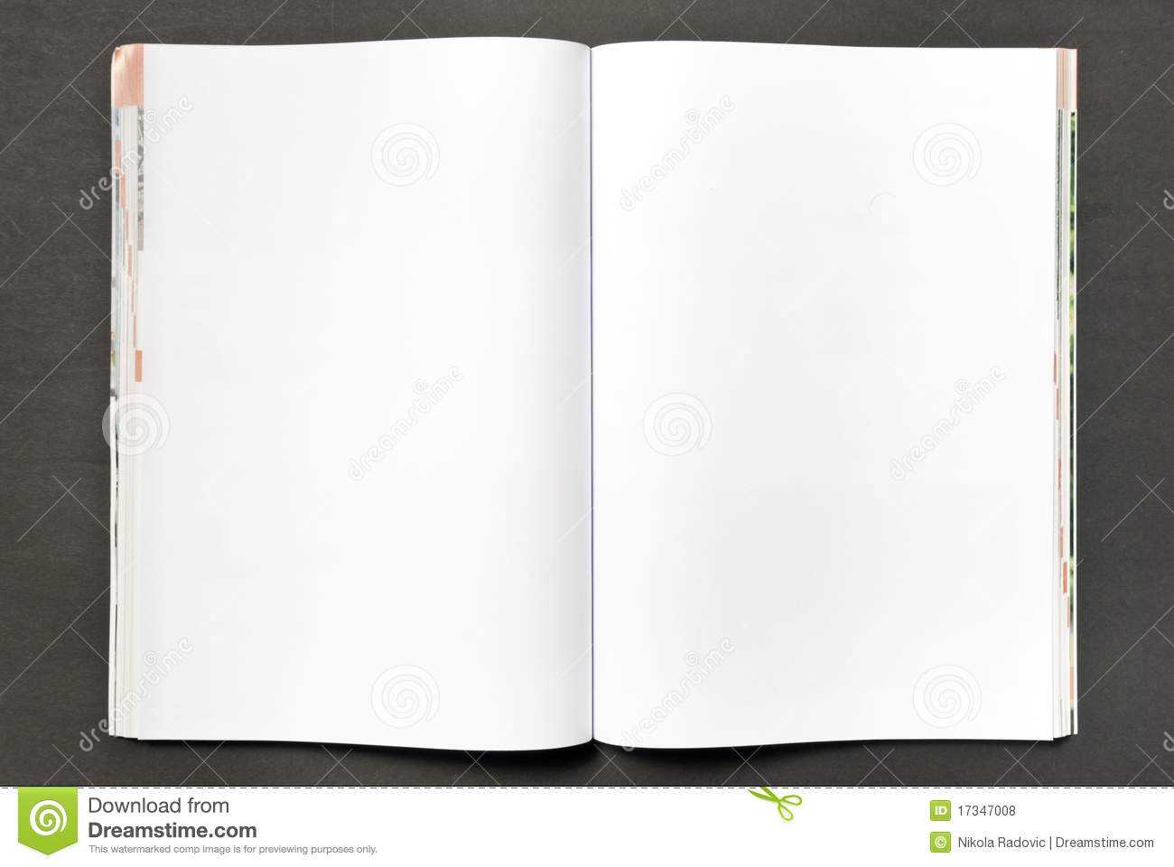 Blank Magazine Stock Photo. Image Of White, Design, Booklet Pertaining To Blank Magazine Spread Template