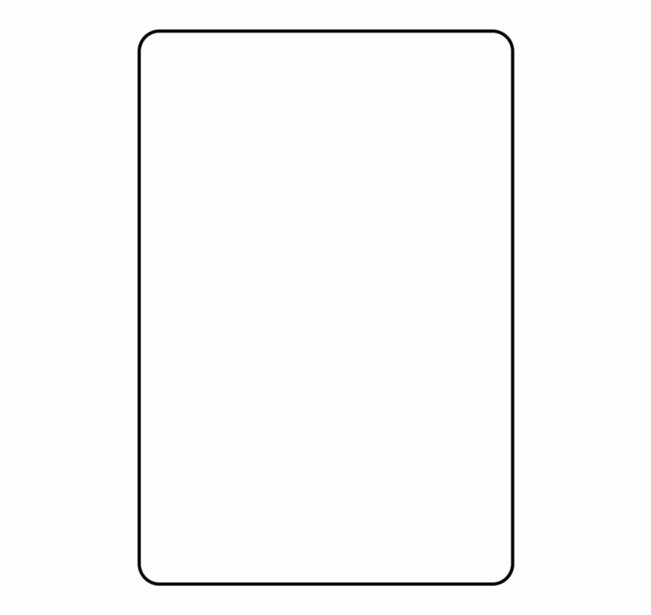 Blank Playing Card Template Parallel - Clip Art Library Within Blank Playing Card Template
