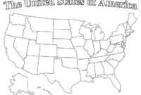 Blank Printable Map Of The United States And Canada Best regarding Blank Template Of The United States