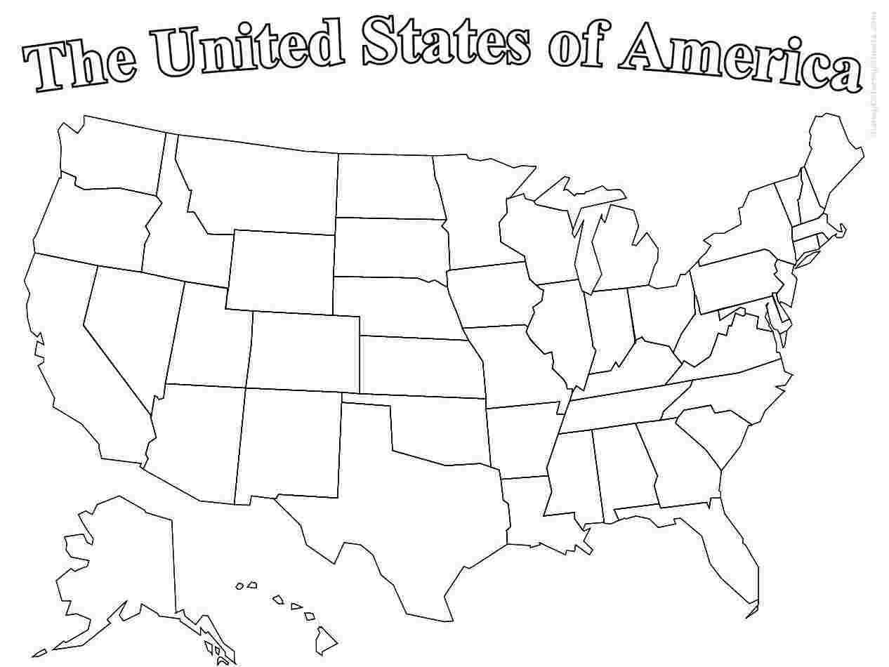 Blank Printable Map Of The United States And Canada Best Regarding Blank Template Of The United States