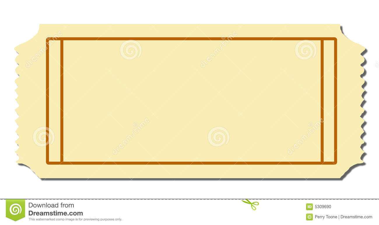 Blank Ticket Stock Vector. Illustration Of Night, Backdrop With Regard To Blank Admission Ticket Template