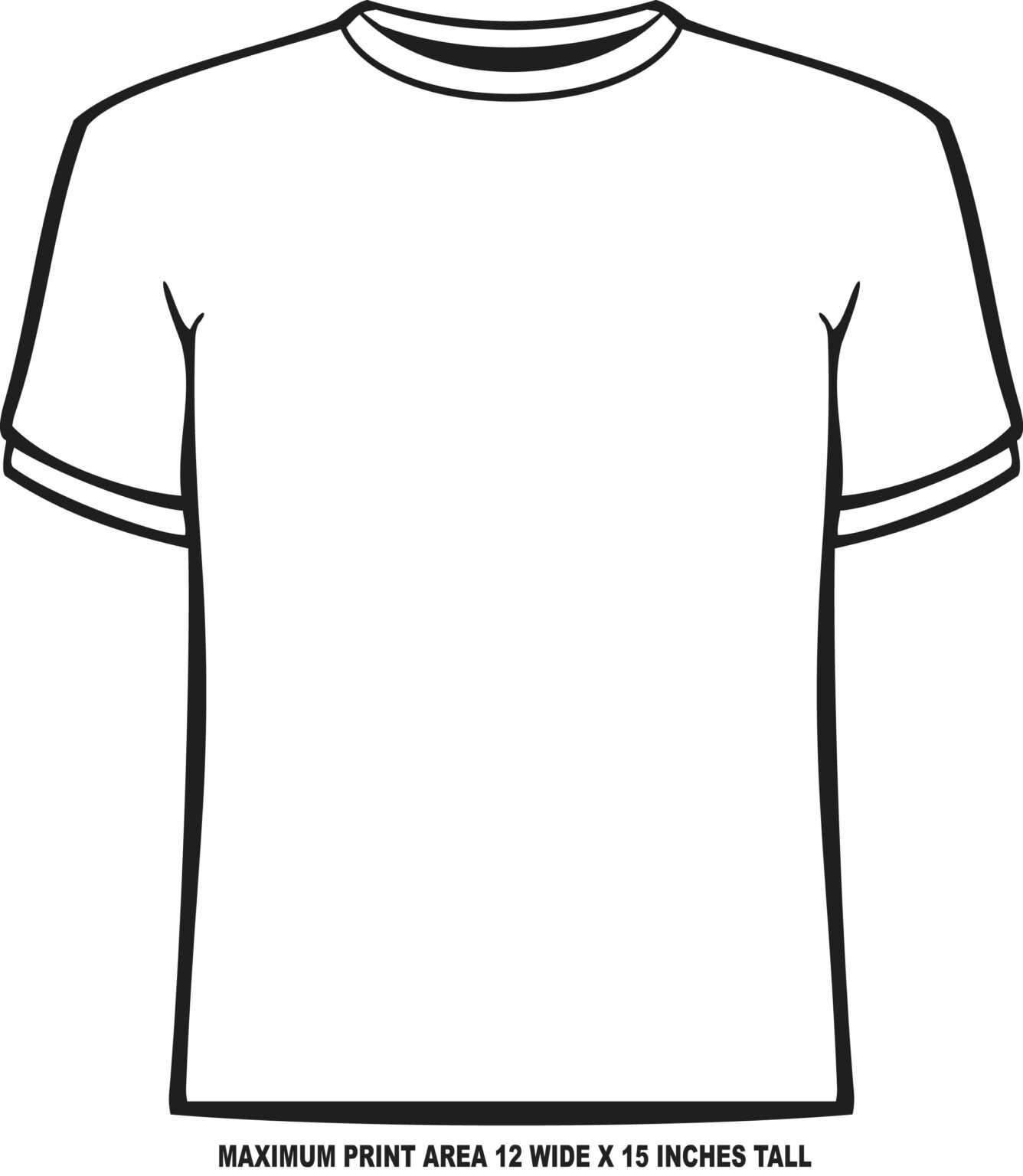 Blank Tshirt Template Pdf – Dreamworks Within Blank Tshirt Template Pdf ...