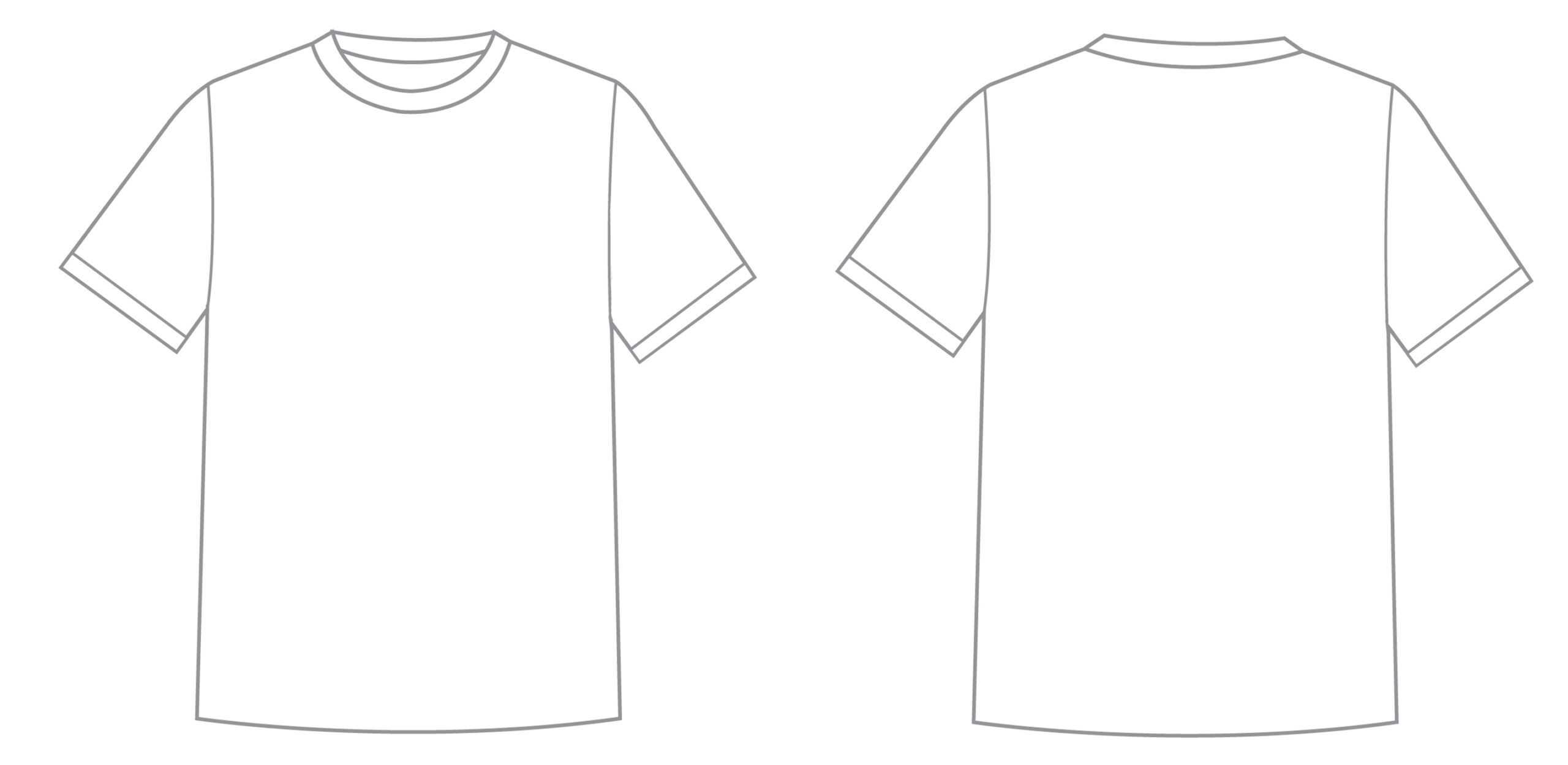 Blank Tshirt Template Pdf | Toffee Art Throughout Blank Tshirt Template Pdf