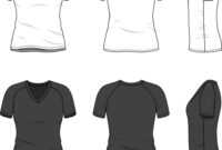Blank V-Neck T-Shirt within Blank V Neck T Shirt Template