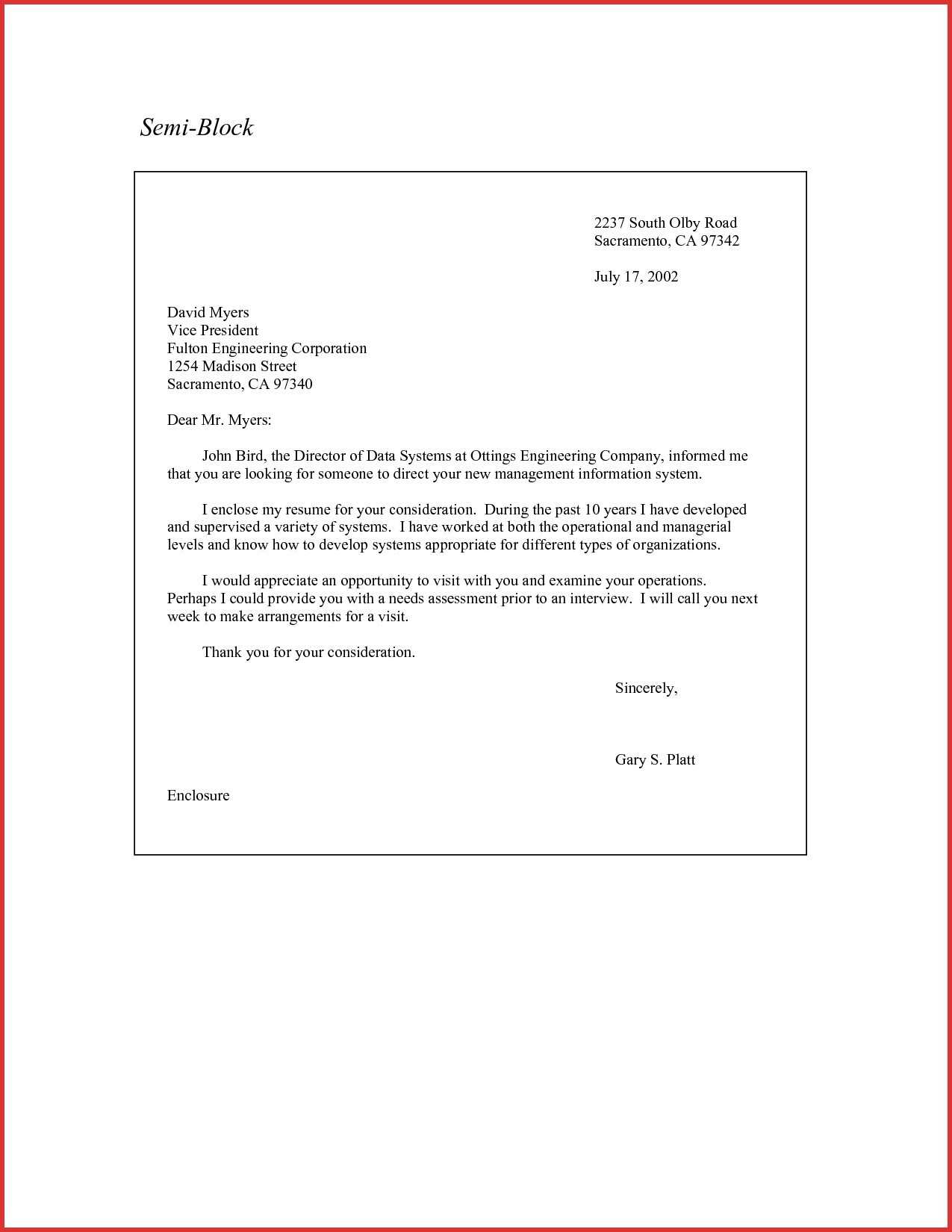 Block Form Letter Example – Dalep.midnightpig.co For Modified Block Letter Template Word