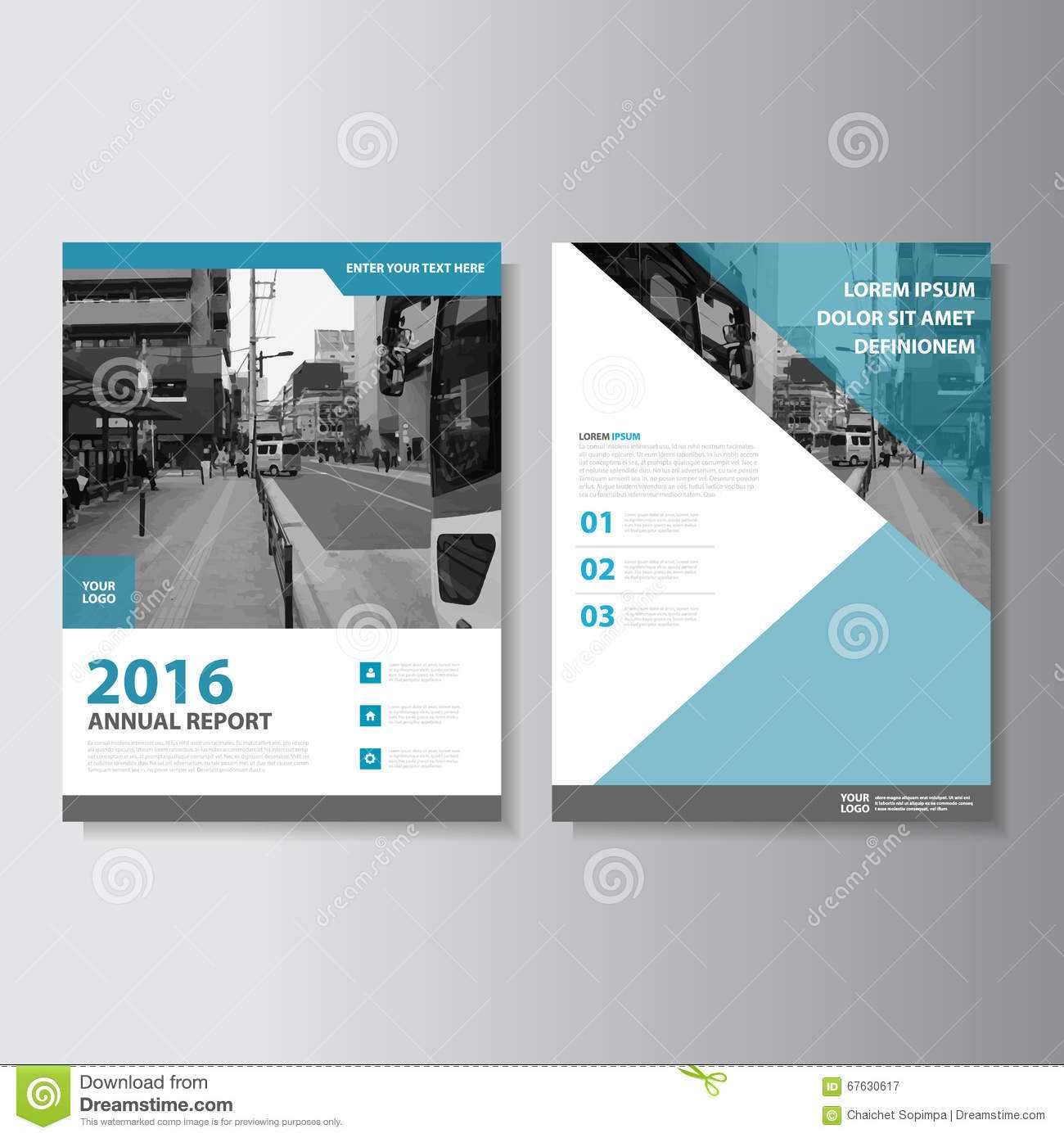 Blue Vector Magazine Annual Report Leaflet Brochure Flyer Throughout Magazine Ad Template Word