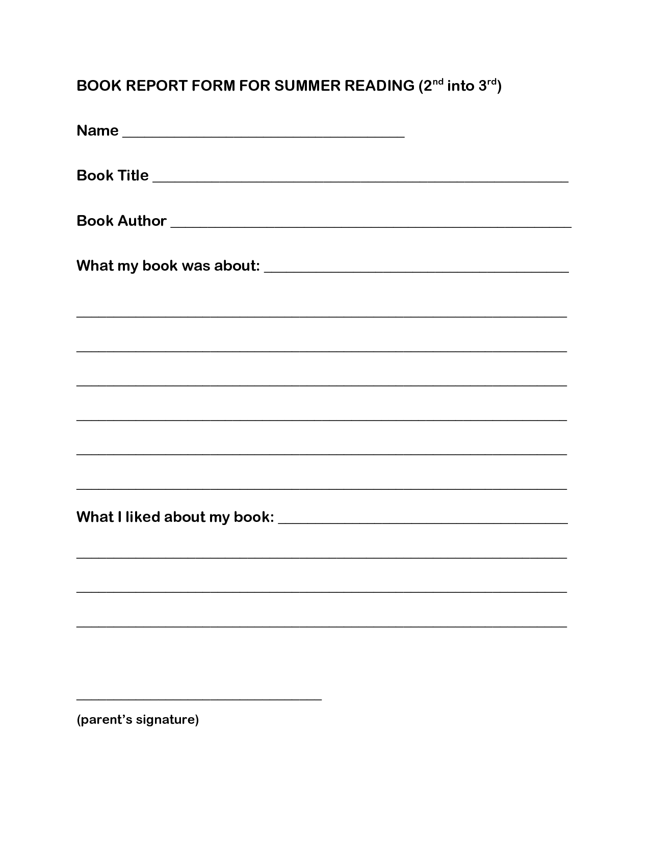 Book Report Worksheet | Printable Worksheets And Activities In Book Report Template 3Rd Grade