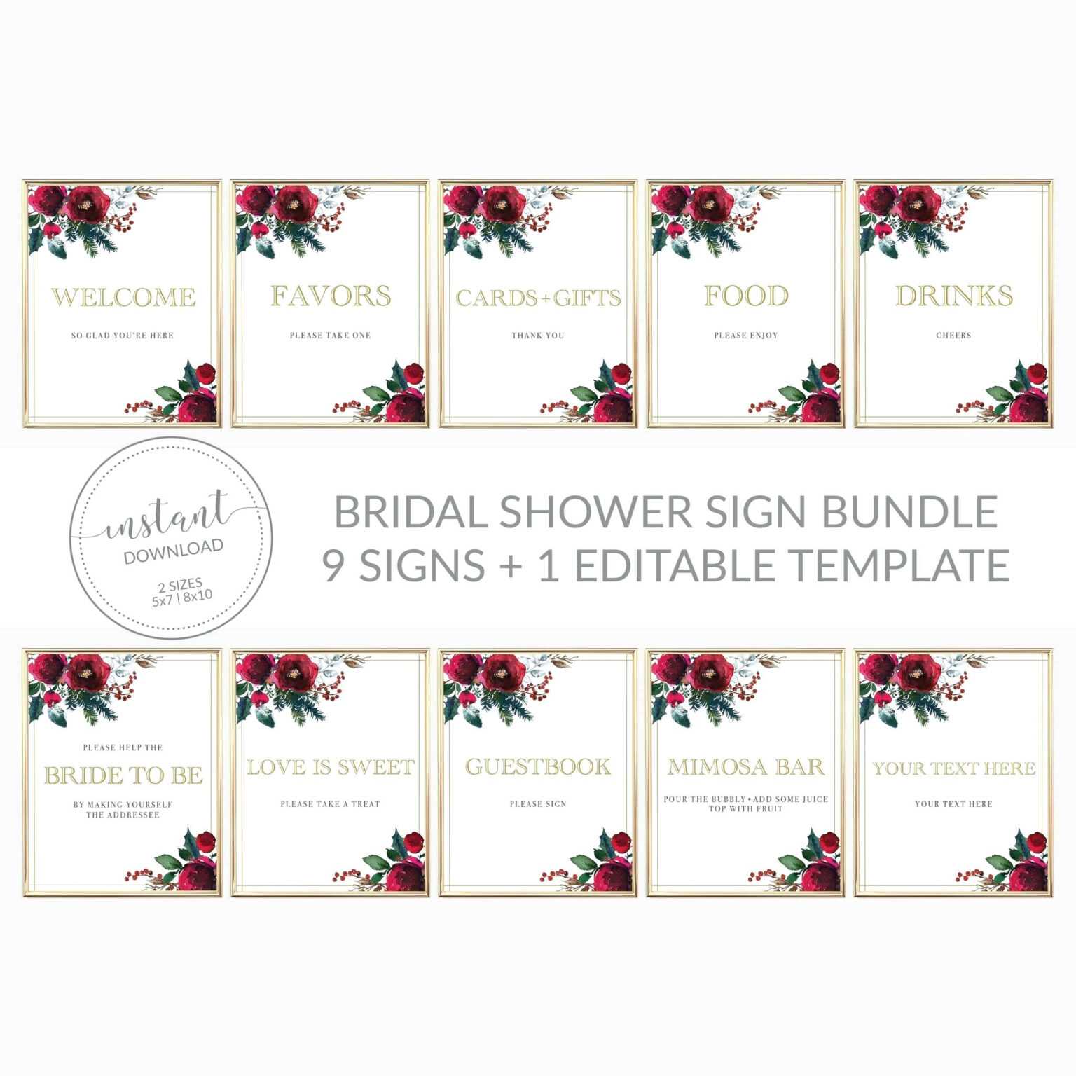 Bridal Shower Banner Template – Harryatkins intended for Bridal Shower ...