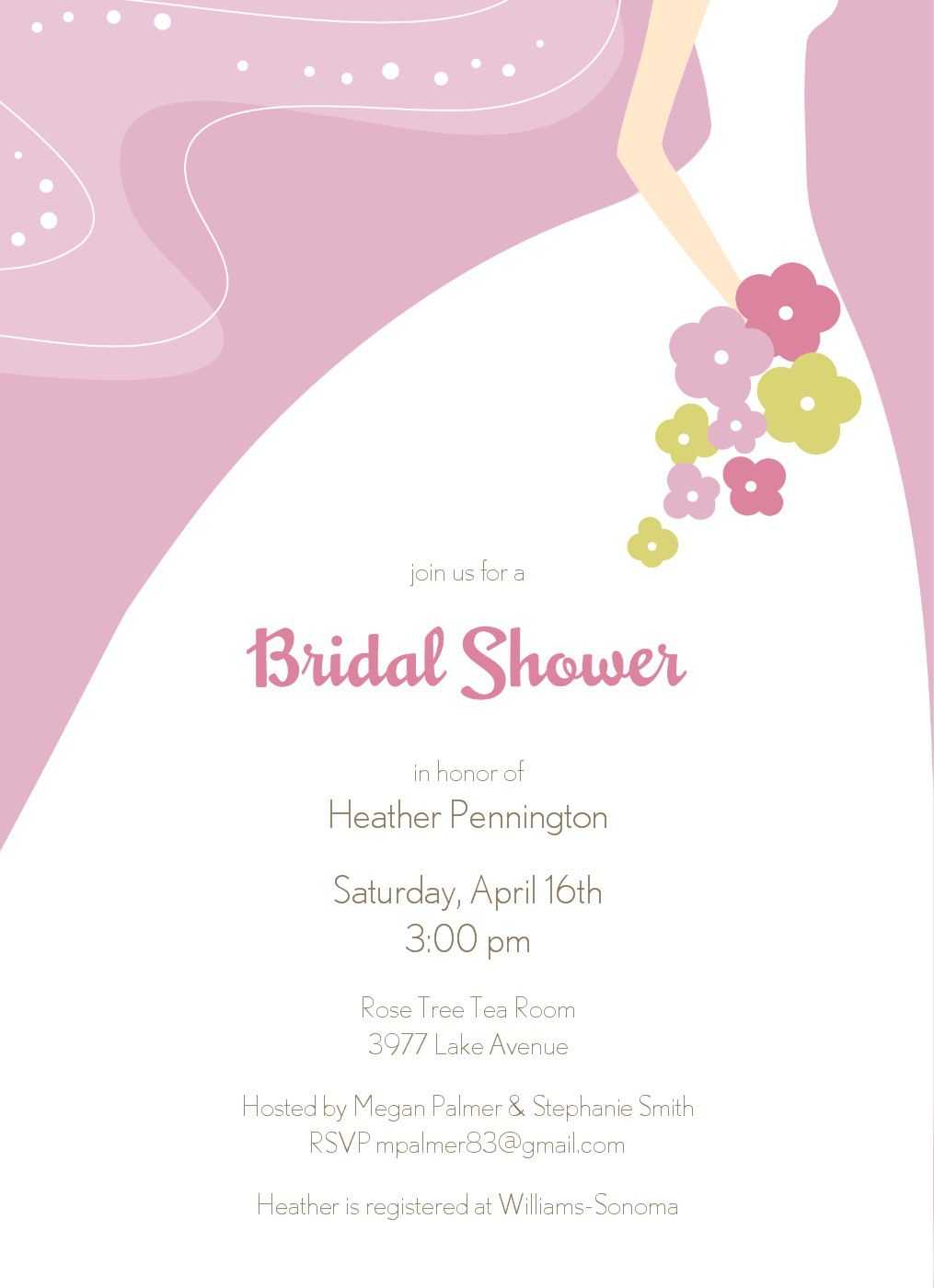 Bridal Shower Invitation Templates : Bridal Shower Throughout Blank Bridal Shower Invitations Templates
