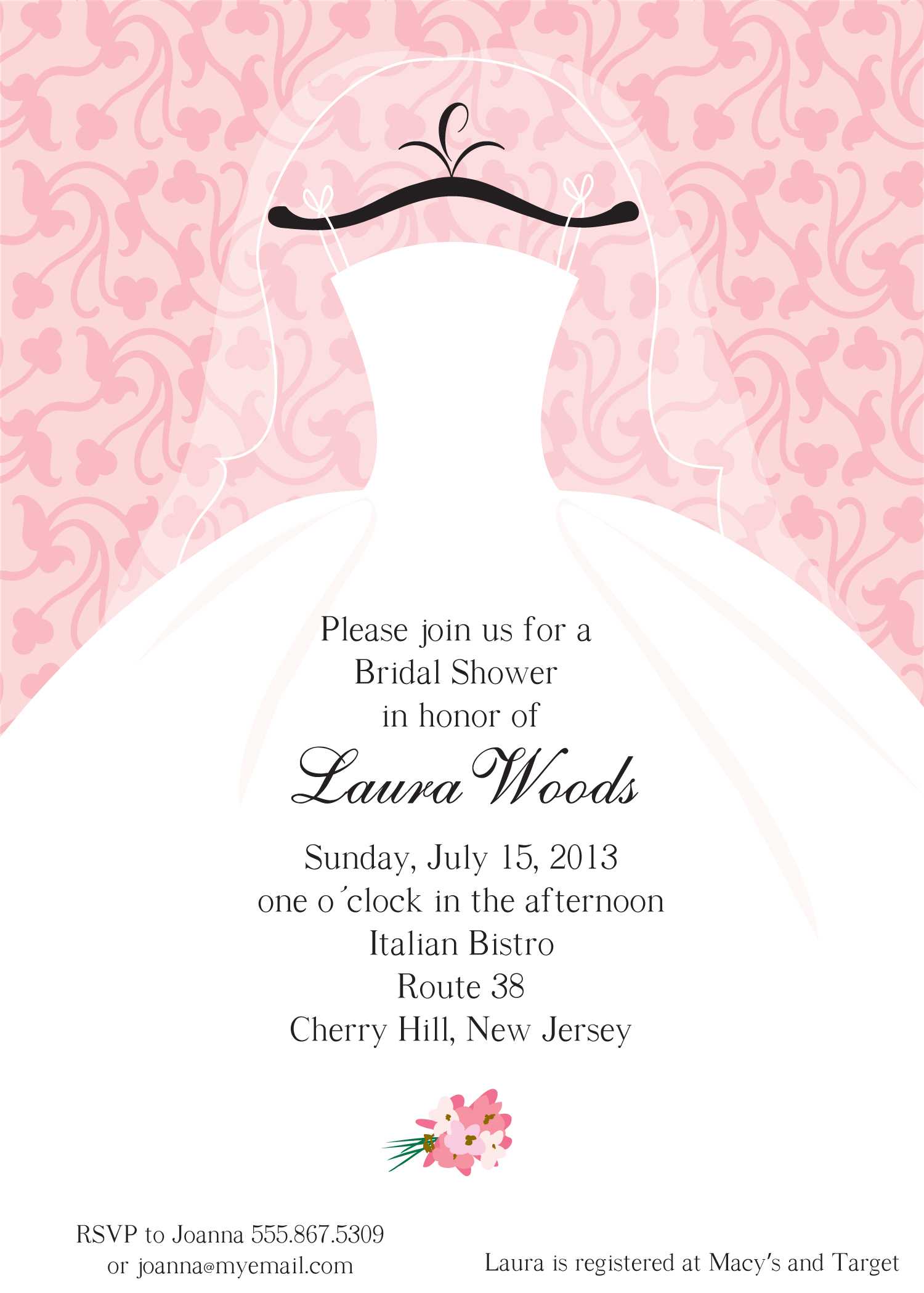 Bridal Shower Invitations: Free Editable Bridal Shower Intended For Blank Bridal Shower Invitations Templates