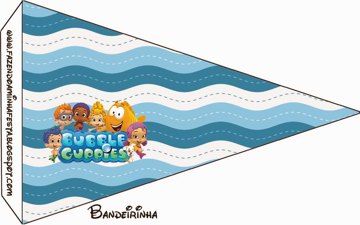 Bubble Guppies Free Party Printables. - Oh My Fiesta! In English With Regard To Bubble Guppies Birthday Banner Template