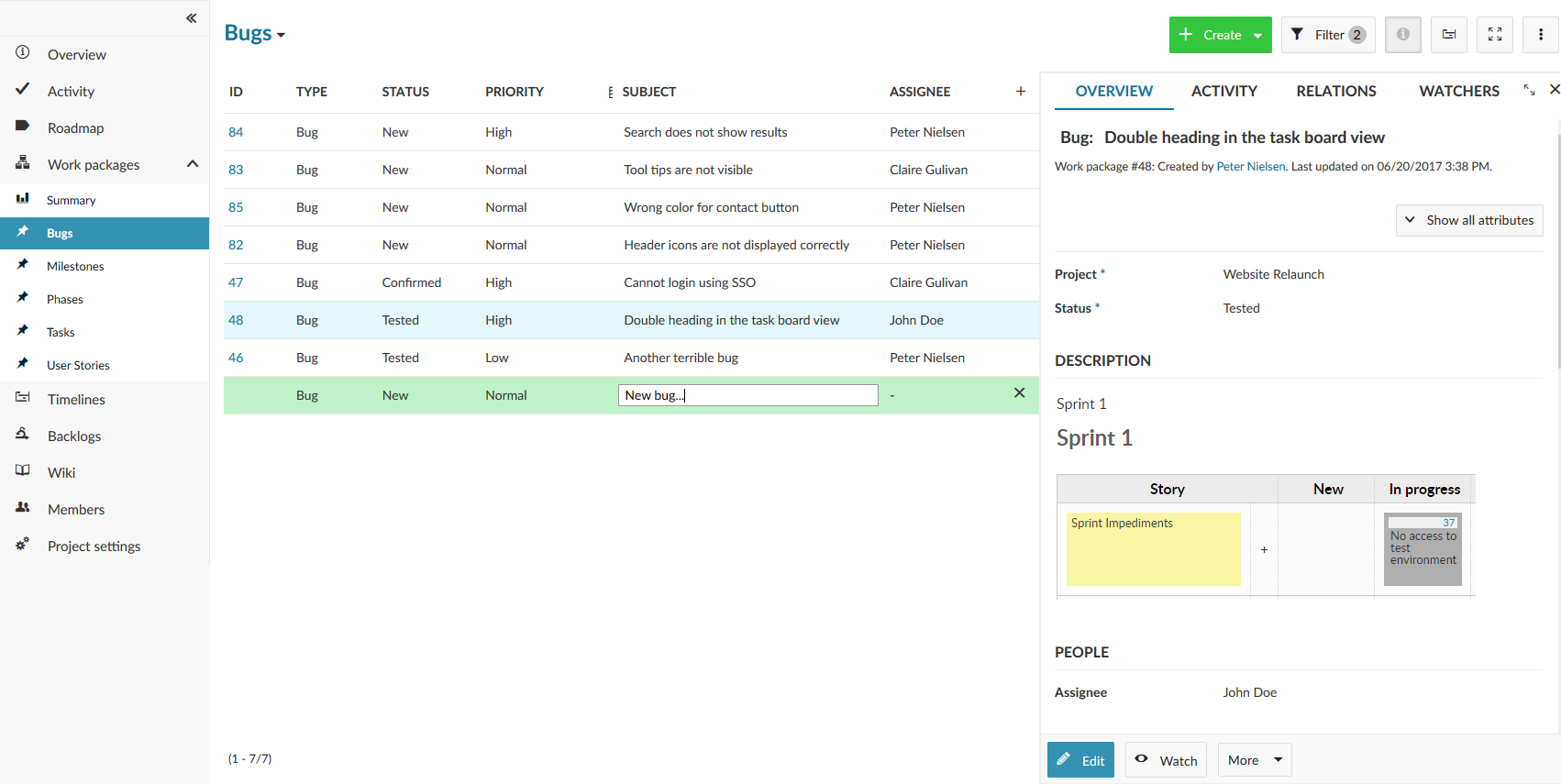 Bug Tracking Software Open Source. Openproject Inside Bug Report Template Xls