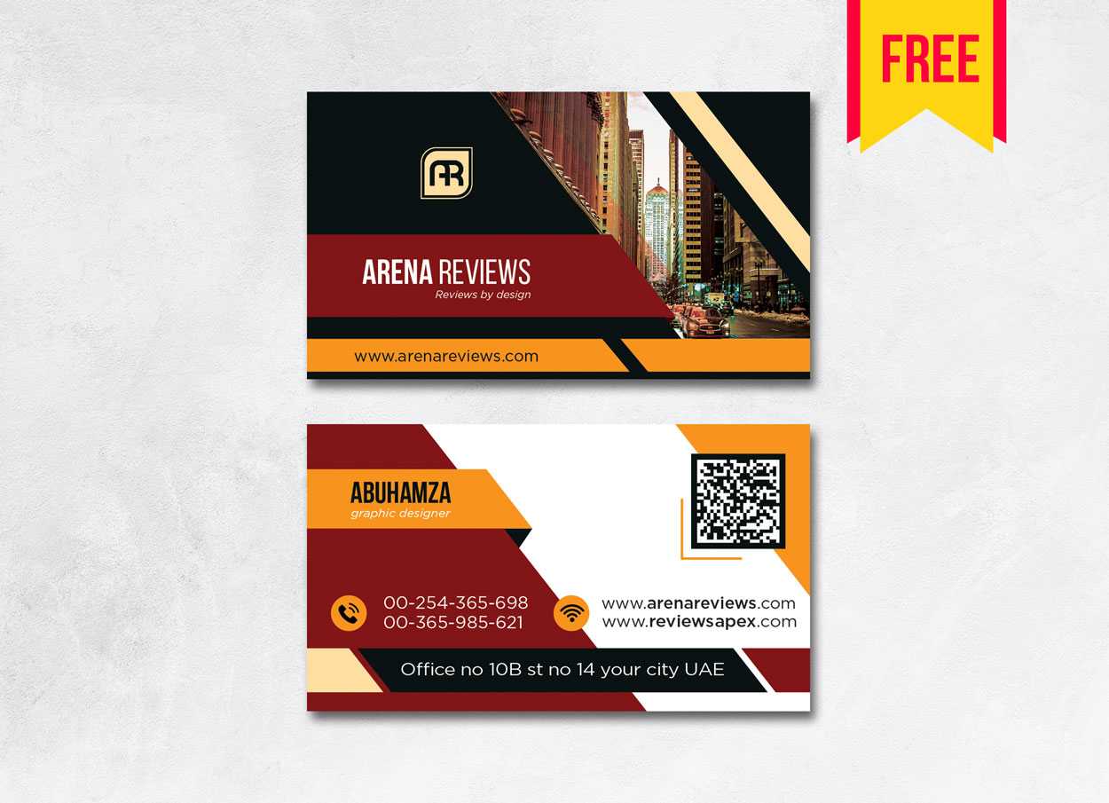 Building Business Card Design Psd – Free Download | Arenareviews Pertaining To Blank Business Card Template Psd