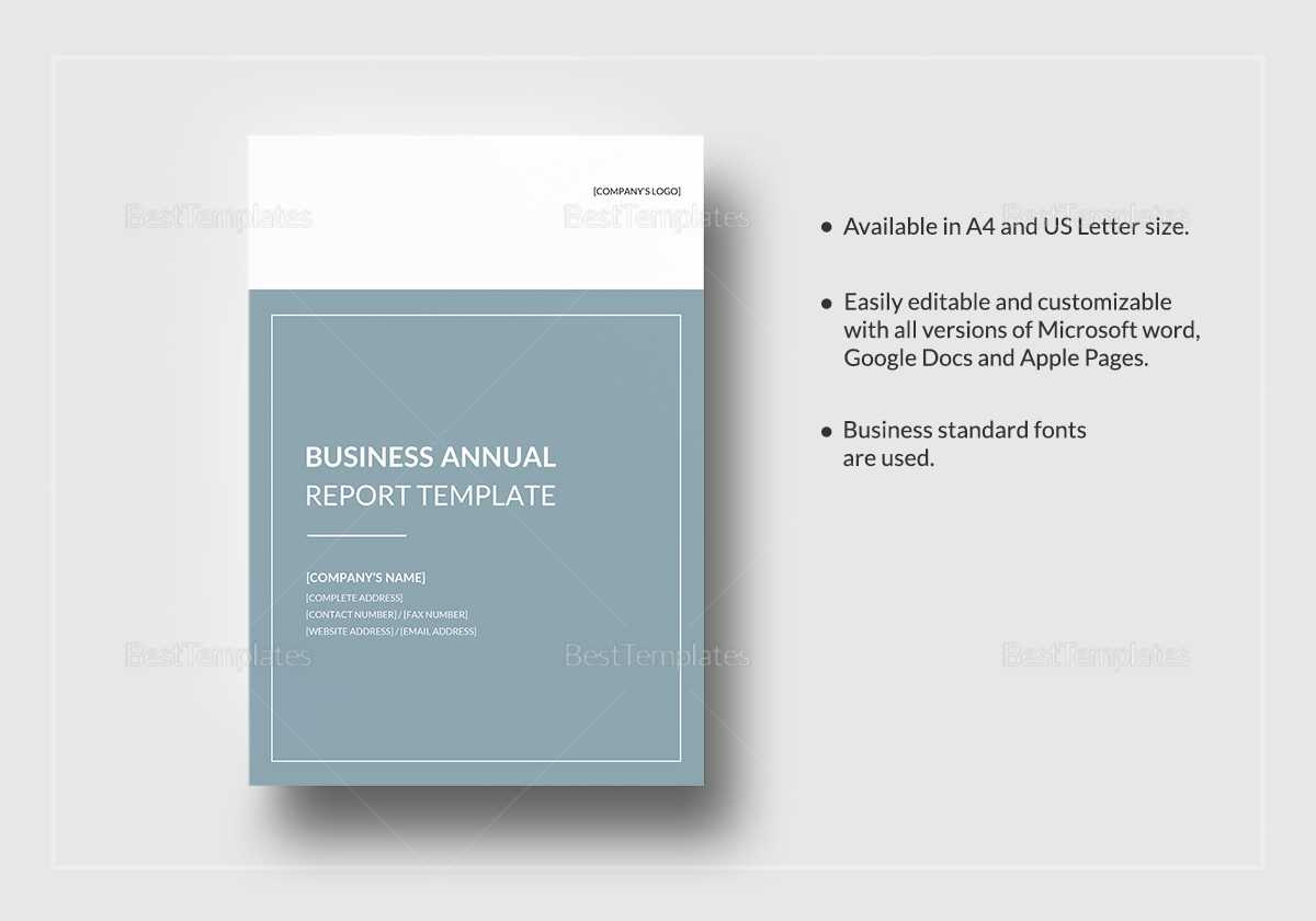 Business Annual Report Template Within Annual Report Word Template