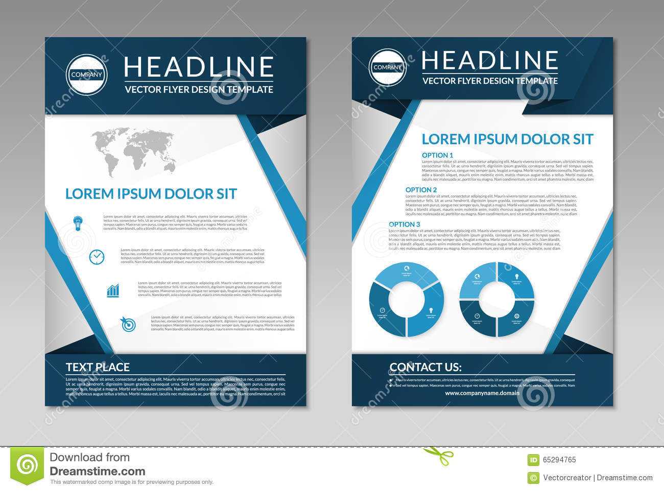 Business Brochure Flyer Design Template. A4 Size Stock In Free Business Flyer Templates For Microsoft Word