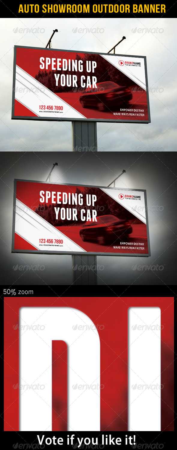 Car Banner Graphics, Designs & Templates From Graphicriver Within Outdoor Banner Design Templates