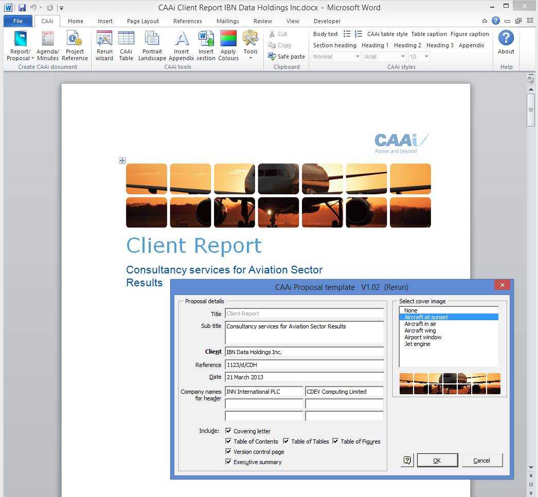 Cdev | Services | Custom Templates Within Report Template Word 2013