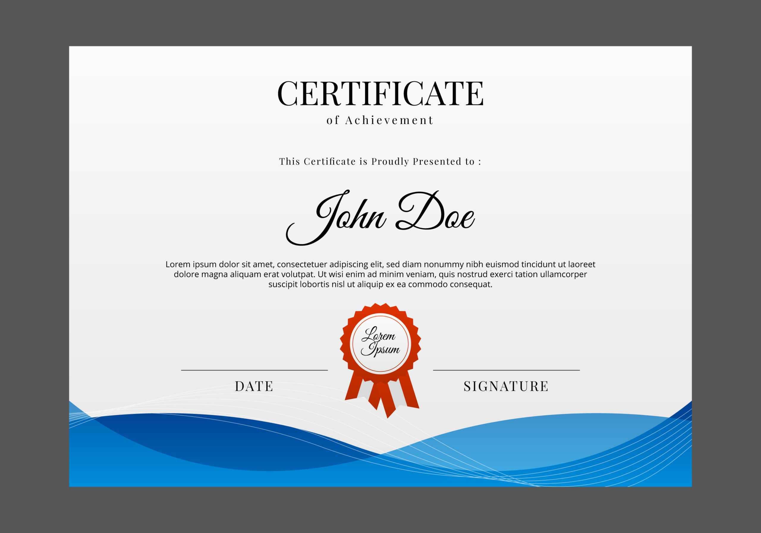 Certificate Templates, Free Certificate Designs Intended For Professional Certificate Templates For Word