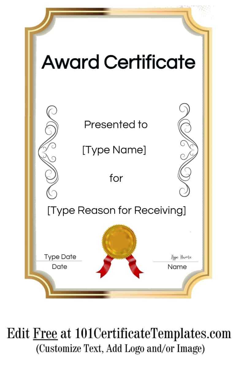 Certificate Templates With Regard To Blank Certificate Of Achievement Template