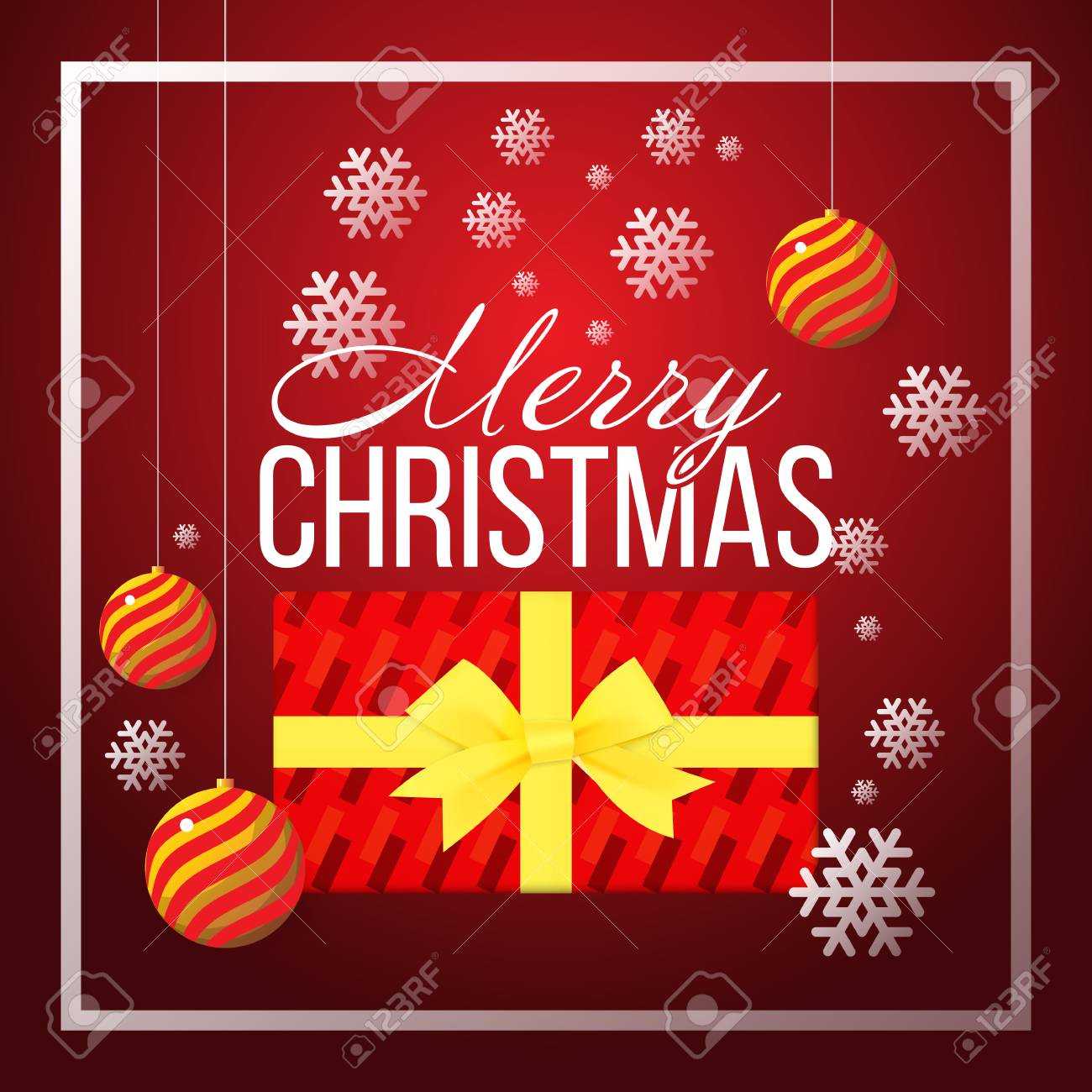 Christmas Banner Template Background With Merry Christmas Greeting.. Within Merry Christmas Banner Template