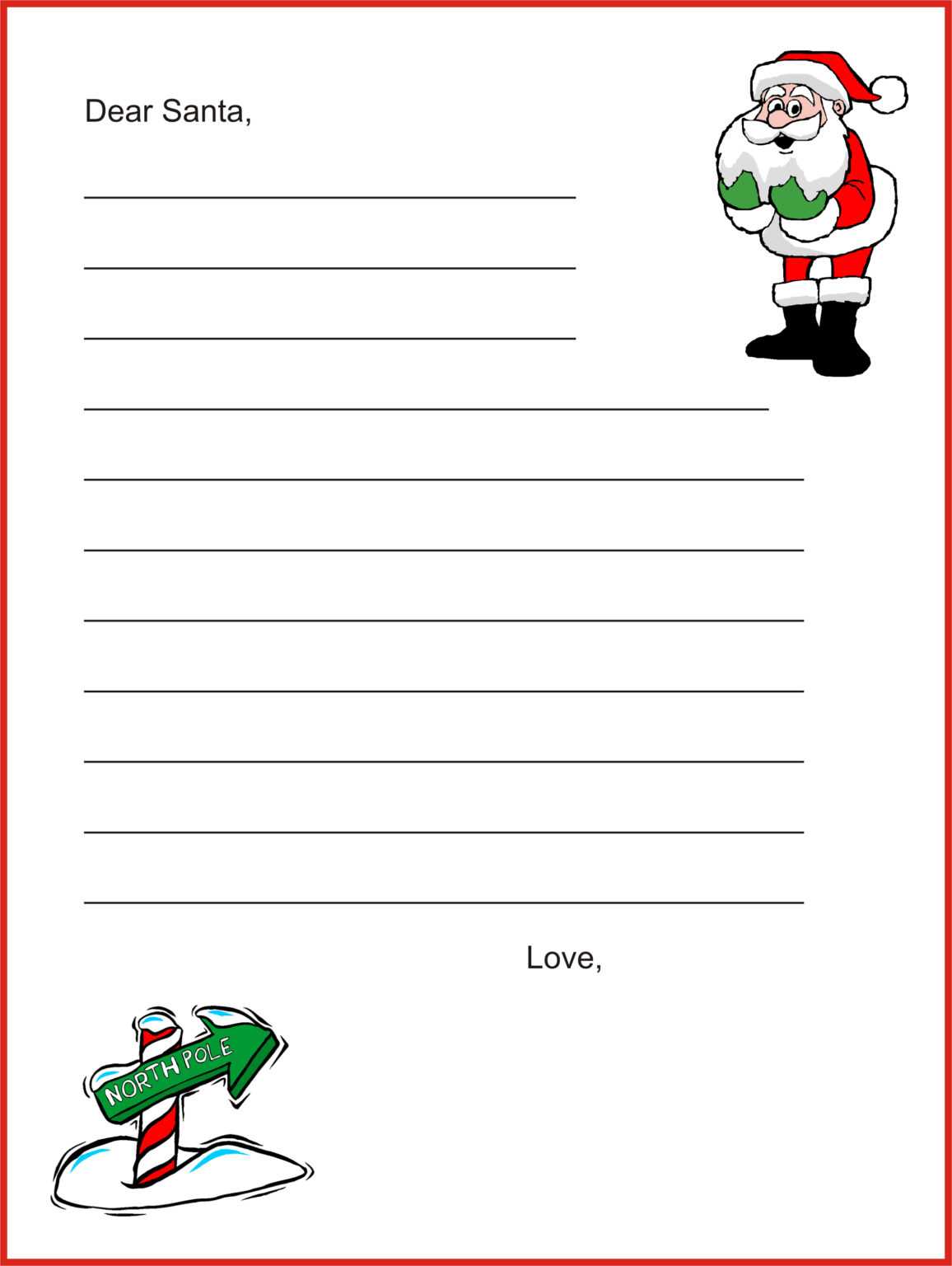 Christmas Letter Template – Calep.midnightpig.co Within Blank Letter 