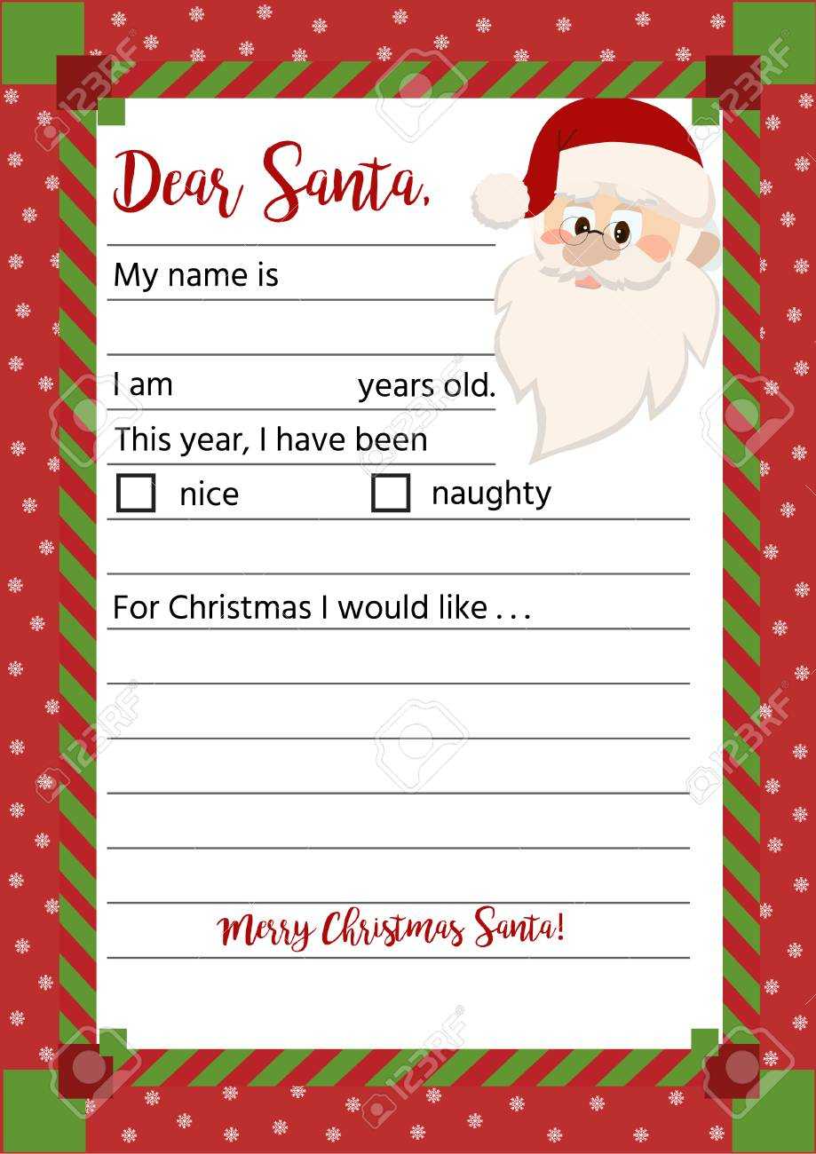 Christmas Template Letter – Dalep.midnightpig.co With Letter From Santa Template Word