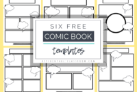 Comic Book Templates - Free Printable Pages - The Kitchen inside Printable Blank Comic Strip Template For Kids