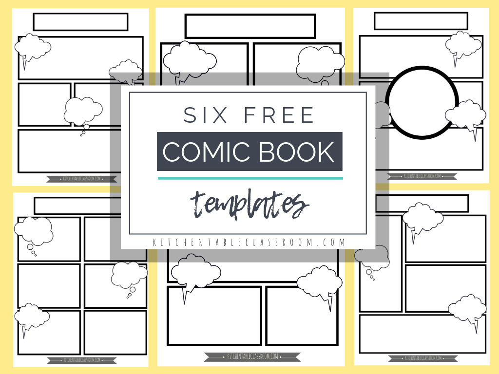 Comic Book Templates - Free Printable Pages - The Kitchen Inside Printable Blank Comic Strip Template For Kids