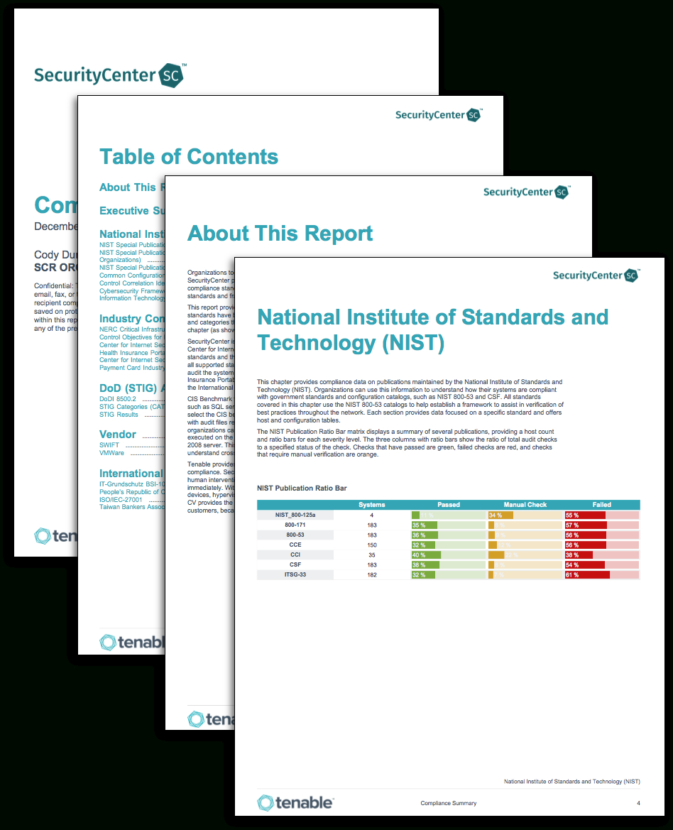 Compliance Summary Report – Sc Report Template | Tenable® Regarding Nessus Report Templates