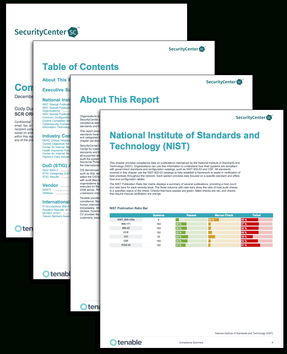 Compliance Summary Report – Sc Report Template | Tenable® With Compliance Monitoring Report Template