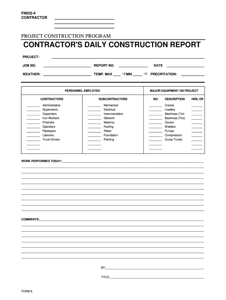 Construction Daily Report Template Excel – Dalep.midnightpig.co Within Construction Daily Report Template Free