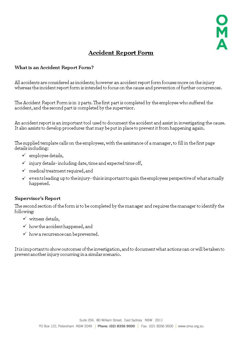 Construction Job Site Incident Report Form | Templates At Inside Investigation Report Template Doc