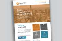 Corporate Flyer Design In Microsoft Word Free - Used To Tech in Free Business Flyer Templates For Microsoft Word