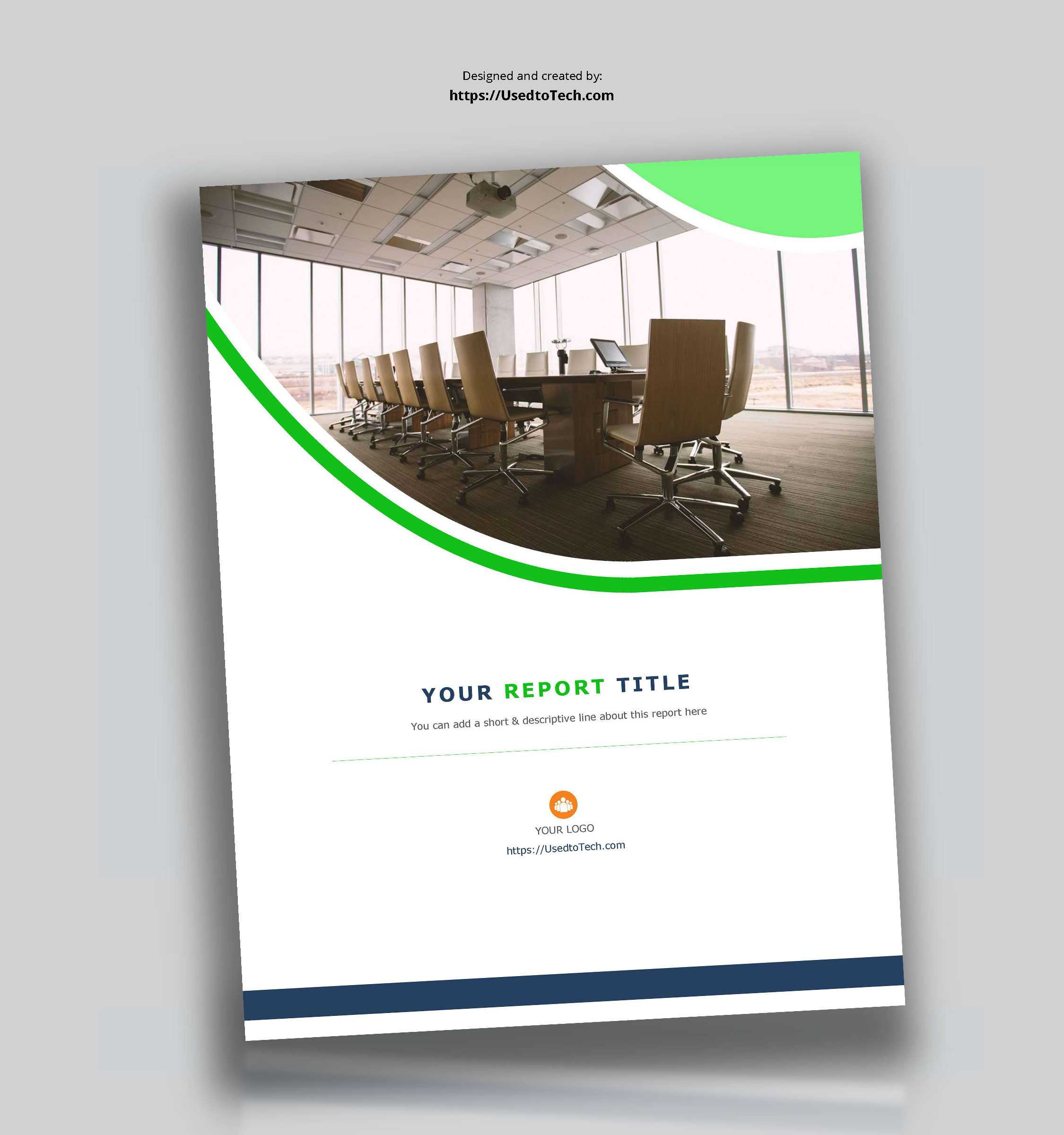 Corporate Report Design Template In Microsoft Word - Used To Inside It Report Template For Word
