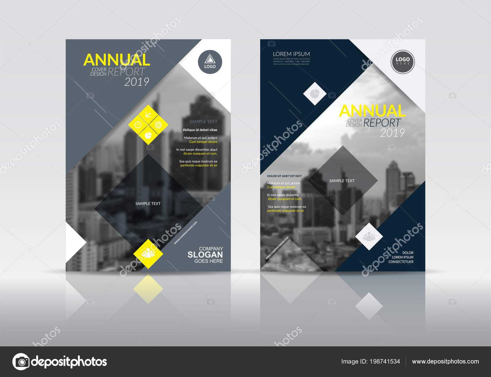 Cover Design Template Annual Report Cover Flyer Presentation With Cover Page For Annual Report Template